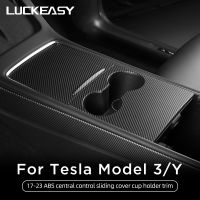 LUCKEASY Central Control Patch For Tesla Model 3 Model Y 2017-2023 Car Interior Accessories Protective Decorative Cover