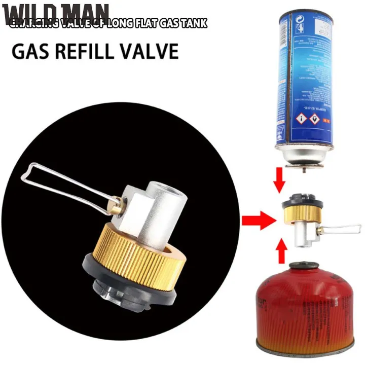 Camping Cassette Stove to Flat Gas Tank Adapter Portable Furnace ...