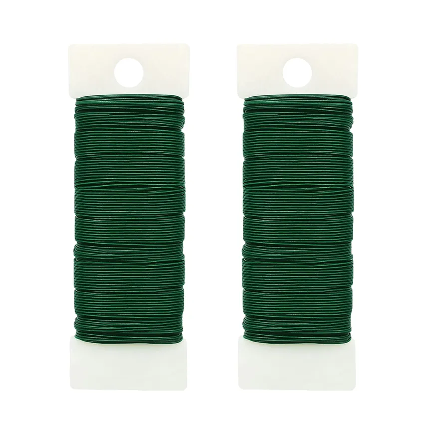 3 Pack Floral Wire -118 Yards 22 Gauge (Green) Flexible Wire Paddle Wire  for Crafts Christmas Wreaths Tree Garland and Floral Flower Arrangements