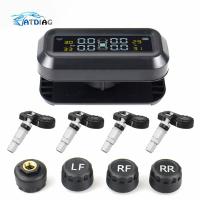 4 external tyres car tire pressure monitoring systems external sensors auto wheel pressure gauge tester security alarm bar psi