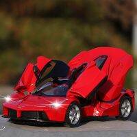 1:32 F Erra La FXXK Supercar ล้อแม็กรถยนต์รถของเล่นโลหะรูปแบบการเก็บรถเสียงและแสงของเล่นสำหรับเด็ก