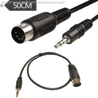 【CW】♛﹍  50cm 5 Pin Din MIDI Male To 3.5mm Plug Stereo Jack Audio Cable