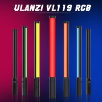 2023 Ulanzi ไฟไม้สีสันหลากหลาย RGB แบบมือถือ VL119 19.68นิ้วไม้กายสิทธิ์ไฟ LED 95 + 2500K-9000K โคมไฟสตูดิโอถ่ายภาพ