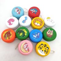 5cm wooden yo-yo wooden creative building blocks childrens toys mermaid unicorn sports