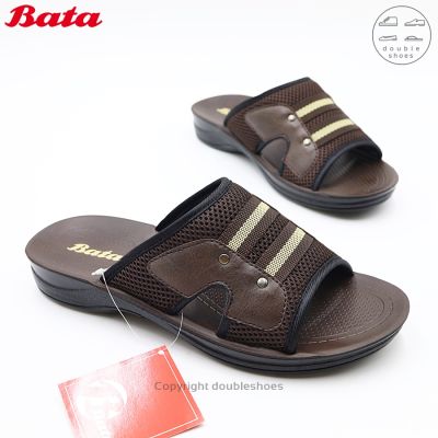 BATA บาจา รองเท้าแตะผู้ชาย แบบสวม ไซส์ 5-10 (รุ่น 861-4362 ,861-6362)