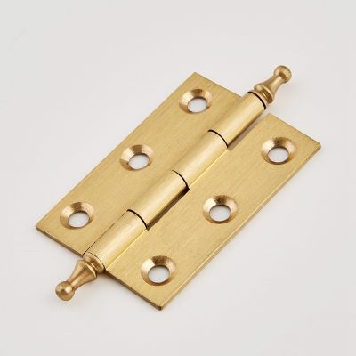【CC】 Brushed Cabinet Cupboard Door Butt Hinges Gold 2 /2.5 /3 -1Pack