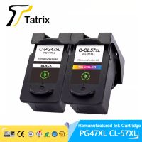 Tatrix Pg47 Pg 47 Cl-57 Pg-47 Cl57 Cl 57ตลับหมึกรีไซเคิลพรีเมี่ยมสำหรับ Canon Pixma E400/E460/E480/E3170/E3370/E410