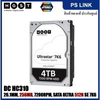 WD HGST 3.5in 26.1MM 4000GB 256MB 7200RPM SATA ULTRA 512N SE 7K6, DC HC310, HUS726T4TALA6L4 (0B35950)