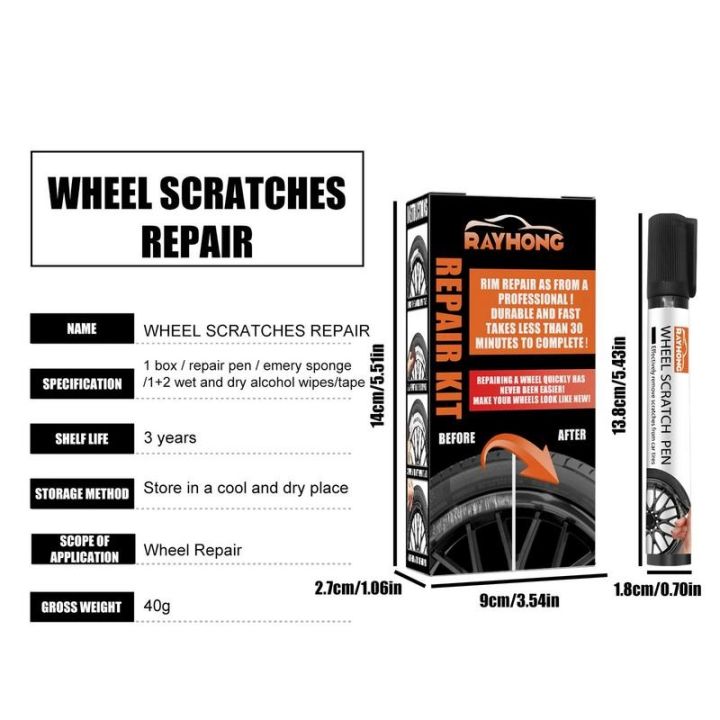 car-diy-alloy-wheel-repair-adhesive-kit-general-purpose-black-paint-fix-tool-for-car-auto-rim-dent-scratch-care-accessories