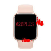 M26 PLUS ผู้ชายและผู้หญิง Smartwatches การตรวจสอบการนอนหลับการชาร์จแบบไร้สาย Bluetooth Smart Sports Watch 0000