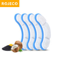 ROJECO เปลี่ยนกรองสำหรับน้ำพุแมวถ่านถ่านกรองน้ำสำหรับแมวสัตว์เลี้ยงอัตโนมัติน้ำพุดื่ม