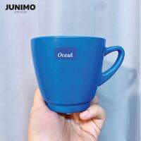 JUNIMO แก้วน้ำดื่ม สีฟ้า Ocean ขนาด 8.5 x 7.5 ซม.