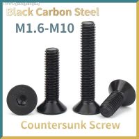 □▥ Hexagon Socket Flat Countersunk Head Screw Carbon Steel Hex Socket Bolts Machine Screw DIN7991 M1.6 M2 M2.5 M3 M4 M5 M6 M8 M10