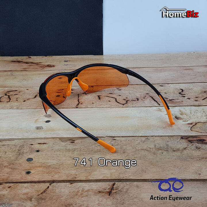 action-eyeware-รุ่น-741-orange-แว่นตานิรภัย-แว่นกันแดด2020-แว่นตากันuv-แว่นกันแดดผู้ชาย-แว่นตาผู้ชาย-แว่นสีสรรสวยงาม