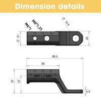 สำหรับ Honda Suzuki BMW Yamaha รถจักรยานยนต์ Mirror Mount Extension Bracket Multi-Function Mount โทรศัพท์ GPS Action กล้อง Crossbar