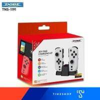 DOBE TNS-1191 Joy-con สีขาว Double Motor Vibration Joy-Con for Switch OLED จอยคอนสั่นสีขาวคู่ + แท่นชาร์จจอยคอน Type-C