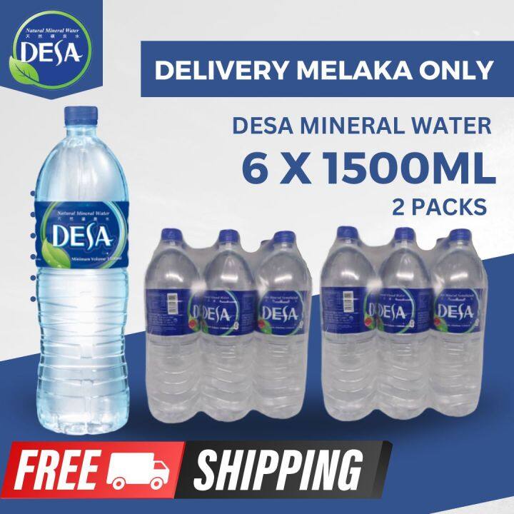 MELAKA ONLY DESA Mineral Water (2 PACKS 1500ml x 6 Bottles) | Lazada