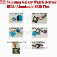 Active 2 R820 Power Flex สําหรับ Samsung Galaxy Watch Active2 อลูมิเนียม R830 ON OFF ไมโครโฟน Return Flex Cable เปลี่ยนสกรู