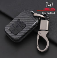 Honda Smar-3(Hold) / เคสเคฟล่ากุญแจรีโมทรถยนต์ Honda Civic Hatchback / Car key Case