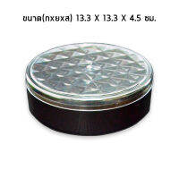 **ยกลัง**กล่องพลาสติก สีชา (ฝาเพชร,36ชิ้น) C1107 ตรา CVPPACK