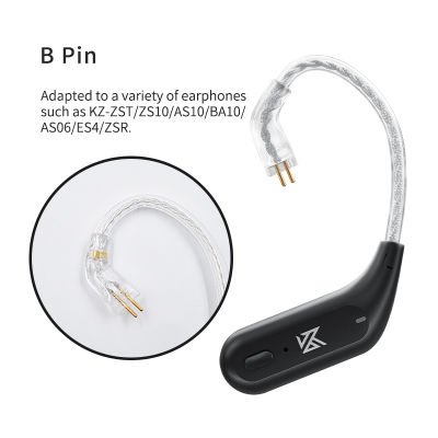 KZ AZ09 HD Bluetooth-Compatible Module 5.2 Headphones Wireless Upgrade Cable HIFI Wireless Ear Hook CPIn With Charging Bin