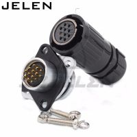 ‘；【-【 HE20, Waterproof And Dustproof 10 Pin Plug  Female And Socket Male , Automotive Electrical Wire Connectors, LED Connector