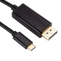 RIXINNY สาย DP สายแปลงสัญญาณคุณภาพสูงอะแดปเตอร์ฮับ USB Uhd สาย Usb C To Dp USB-C ตัวผู้ไปยัง DP ตัวเมียพอร์ตแสดงผล Usb3.1เพื่อแสดงสายเคเบิลพอร์ต