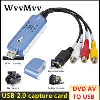 HD 2.0 USB Converter Audio Video Capture Grabber Adapter for Win/XP/7/8/10 PAL With Indicator Light for Radio Recorder