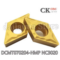 DCMT070204 HMP คาร์ไบด์ DCMT21.51ใบมีดเครื่องมือสำหรับ SDJCR 20Pcs