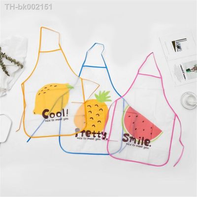 ♨✹ 1PC Cute Apron Creative Fresh Cartoon Fruit Universal Sleeveless Waterproof And Oil-proof Bust Apron Kitchen Cooking Supplies