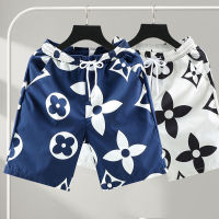 ร้อน, ร้อน★Ice Silk Shorts Men 2022 Summer New Sports Quick-drying Casual Shorts Men Fashion Trend Printing Beach Shorts Men Loose Straight Shorts Big Size M-5XL