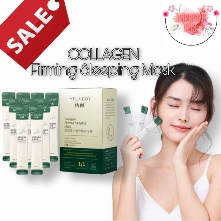 ORIGINAL AND 100 EFFECTIVE 20pcs YFUVEOY Collagen Firming Sleeping Mask tighten skin and