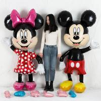 112cm Giant Mickey Minnie Mouse Balloon Cartoon Foil Birthday Party Balloon children Birthday Party Decorations kids Gift Artificial Flowers  Plants