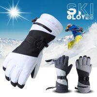 【LZ】♈△✖  Engrossar luvas de equitação para snowboard Velo respirável Luvas De Esqui Térmico