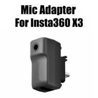 For Insta360 X3 Mic Adapter Compatibility with Insta 360 Charging Audio Adapter 360 Panoramic Action Camera Original Accessory