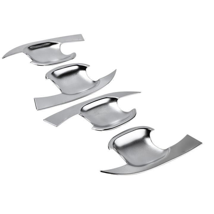 4pcs-set-car-outside-door-handle-bowl-cover-trim-for-mg-zs-2017-2018-silver-chrome-car-accessories