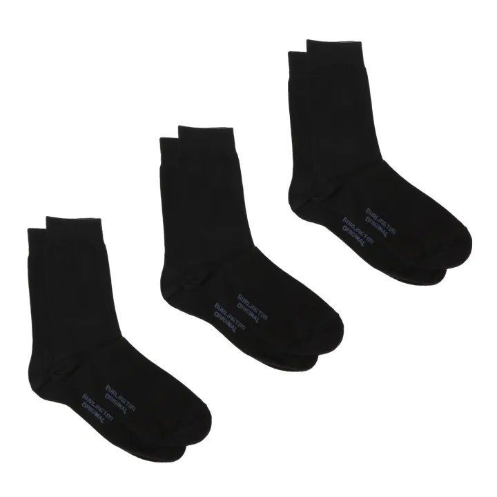 Burlington Mens Casual Crew Socks 3-Pair Set | Lazada PH