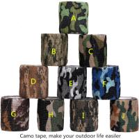 Camo Tape Camo Belt Camouflage ผ้าพันแผลยืดกลางแจ้งล่าสัตว์เทปยิง1สี /Lot