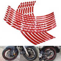 ﹍❁ Universal 17-19 inch motorcycle car tire sticker reflective rim tape decal For Yamaha FZ1 FAZER FZ6 FZ6R FZ8 XJ6 MT-07 MT-09