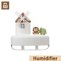 Xiaomi Youpin Humidifier 650Ml Windmill Castle หัวฉีดสเปรย์คู่ไร้สาย Air Humidifier ไฟ LED กล่องดนตรี USB แบบพกพา Aroma Essential Oil Diffuser