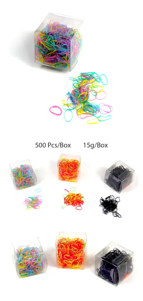 500pcs/bag Mixed Colorful Rubber Bands Girls Pet Dog DIY Hair Bows Grooming  Hairpin Hair Accessories For small dog supply