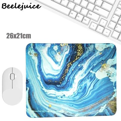 （A LOVABLE） Blue Water Marble NordicMousepad ForLaptopDesk MatPad Wrist Rests Table Mat Desk Accessories