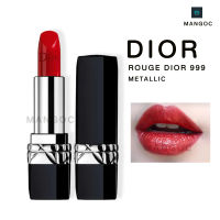 ดิออร์ ลิปสติก DIOR 999 Rouge Dior Lipstick แมตต์เมทัลมอยส์คลาสสิกสีแดง เนื้อกำมะหยี่ สีสดชัด เรียวปากสวย ไม่เเห้งกร้าน