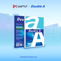 [100 แผ่น หนา 80 แกรม]Double A กระดาษถ่ายเอกสาร ขนาด A4 หนา 80 แกรม  จำหน่าย 1 แพ็ค