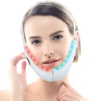 Face Lifting Device LED Photon Therapy Vibration Facial Massager Face Slimming Double Chin Removal V Line Lift Belt Skincare