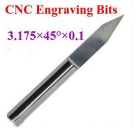 ดอกกัด Carbide PCB Board 45 Degree 0.1mm Engraving Bits CNC Router Tool V-shape Diameter 3.175mm