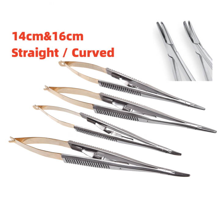 Dental Implant Castroviejo Needle Holders 14cm/16cm CE Tool / Straight