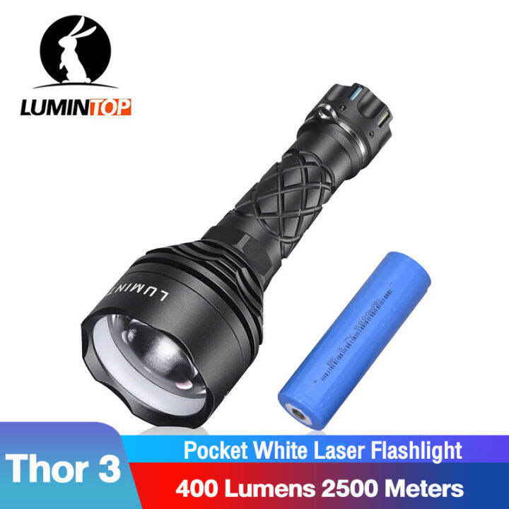 Lumintop Thor 3 White Laser Flashlights 18650 LEP Flash Light Pocket ...
