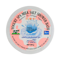 YOKO YOGURT SPA MILK SALT SHOWER BATH (250 g.) โยโกะ เกลือสปาขัดผิว ผสมครีมอาบน้ำ สูตร น้ำนมผสมโยเกิร์ต (สีชมพู) 250 กรัม