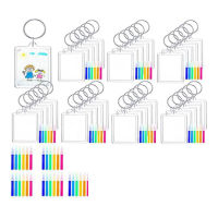 72Pcs DIY Keychain Making Kit for Classroom Paint Art